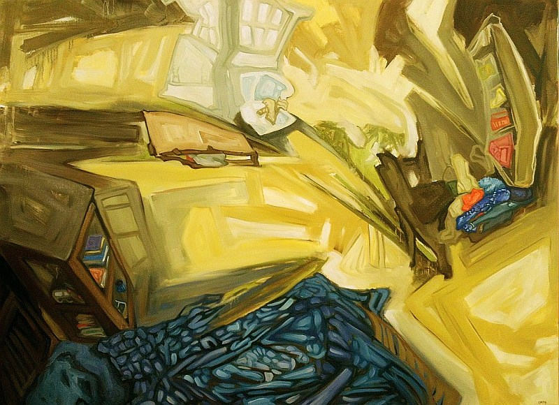 Sunny Bedroom, oil on canvas, 36x48, 2013